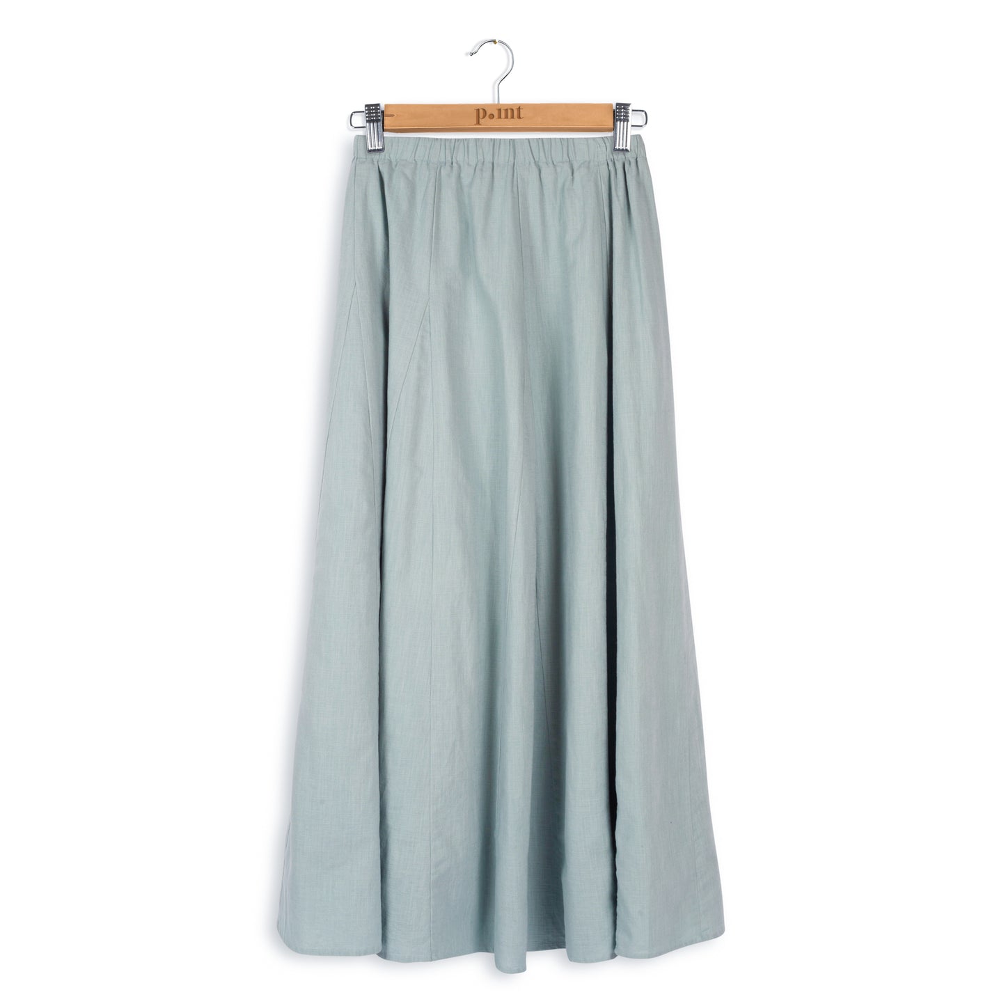 POINT LINEN GORED MAXI SKIRT
