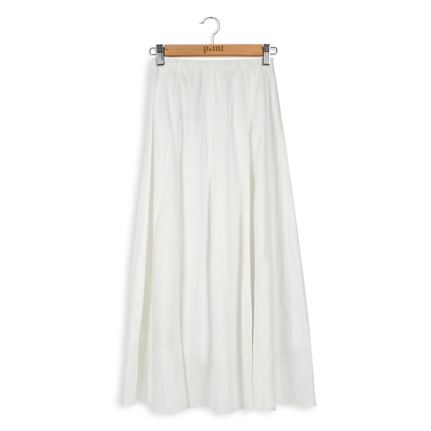 POINT LINEN GORED MAXI SKIRT