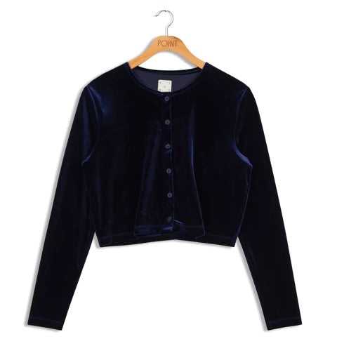 POINT VELVET CARDI