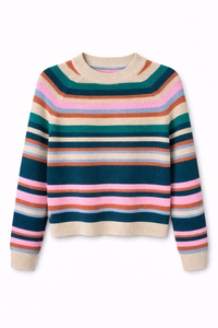 ALEXIA B STRIPED KNIT TOP
