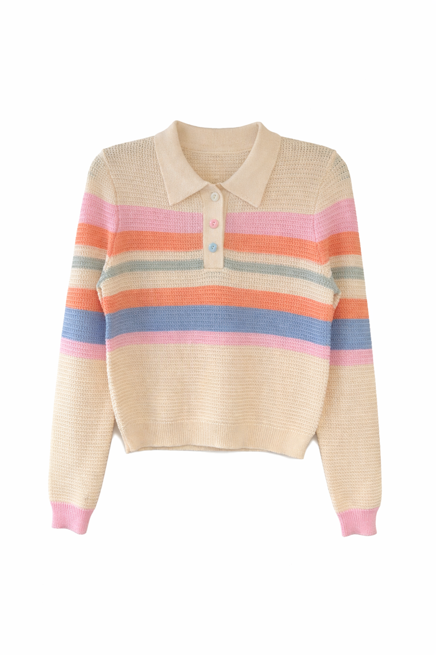 FRENCH MASON STRIPED KNIT TOP