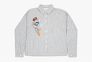 HAZEL AND OLIVE EMBROIDERY STRIPED SHIRT
