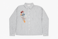HAZEL AND OLIVE EMBROIDERY STRIPED SHIRT
