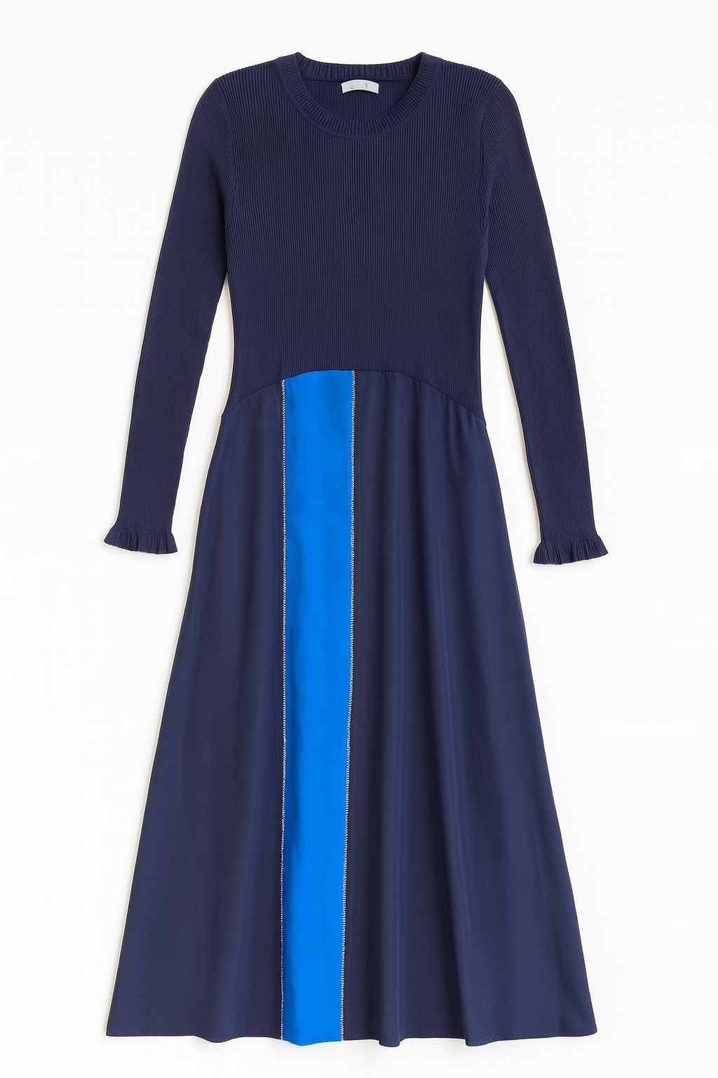 PARIS THREADS COLOR POP INSERT DRESS W KNIT TOP