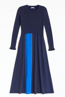 PARIS THREADS COLOR POP INSERT DRESS W KNIT TOP