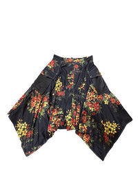 PARIS THREADS FLORAL ASYMMETRICAL TWO POCKET SKIRT