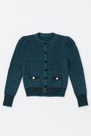 PARIS THREADS SHIMMER BUTTONDOWN TOP