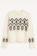 PARIS THREADS ZIGZAG SHIMMER CHUNKY SWEATER