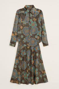 WRONG SIDE OF RIGHT SHIMMER PRINTED FLORAL SET