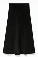 WRONG SIDE OF RIGHT RAISED RIBBED ALINE SKIRT