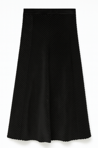 WRONG SIDE OF RIGHT RAISED RIBBED ALINE SKIRT