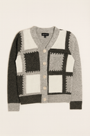 WRONG SIDE OF RIGHT CHECKERED FRONT KNIT CARDI