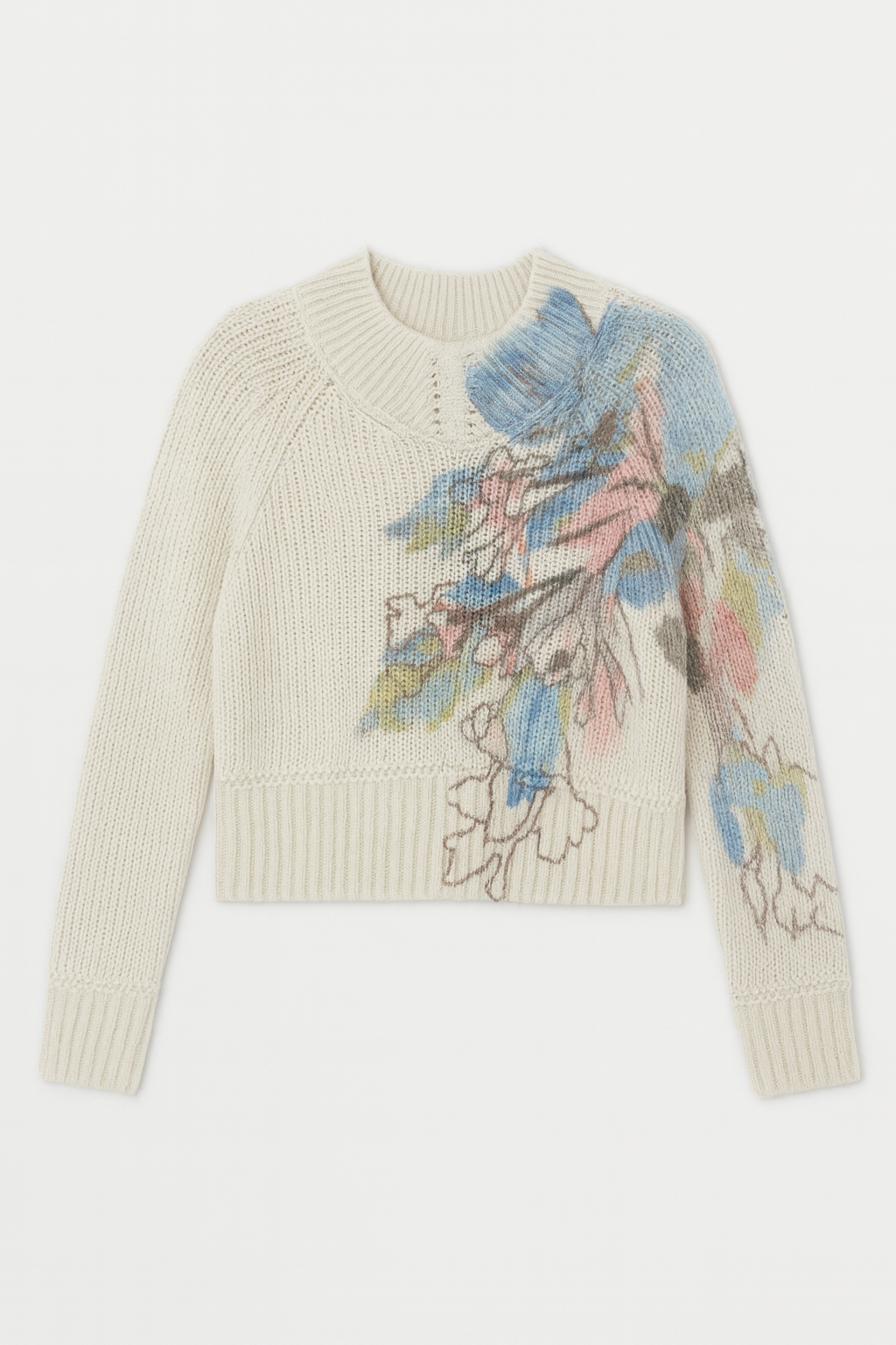 WRONG SIDE OF RIGHT KNIT PRINTED SWEATER