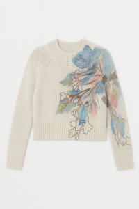 WRONG SIDE OF RIGHT KNIT PRINTED SWEATER