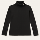 WRONG SIDE OF RIGHT KNIT COMBO TURTLENECK TOP W EMBELLISHMENT