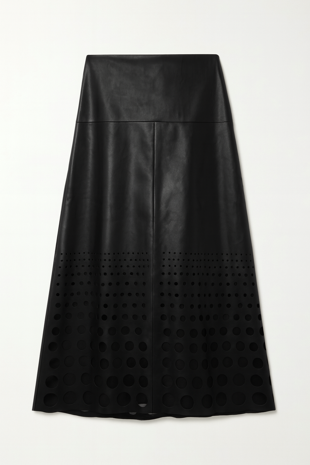 LOVE BY CHLOE LASER CUT LEATHER SKIRT