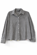 ERMANNA PRINTED SIDE STRIPED SHIRT