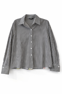 ERMANNA PRINTED SIDE STRIPED SHIRT