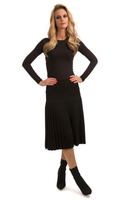 LANGDON KNIT PLEATED SKIRT 25``