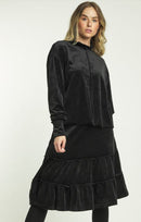 BA6 VELVET TOP W EXPOSED SEAMS
