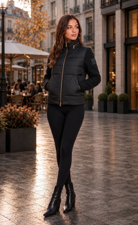 ARBEL CONTRAST PUFFER W HIDDEN HOOD