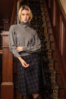 NUE ELYRE POCKET PLAID SHORT SKIRT
