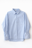 ELLE GREY HI-LO SHIRT W ELASTIC BAND