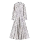 IN:05 AIRY FLORAL PRINTED DRESS W COLLAR