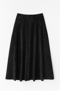 ALINE APPAREL CORDUROY PANEL SKIRT