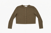 KUO SIMPLE CROPPED CARDI