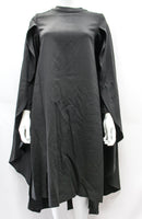 METALLIC CAPE DRESS