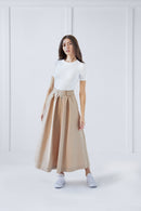 UNAYA ZIPPER MAXI SKIRT