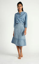 TTYL CHAMBRAY HENLEY