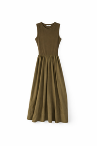 KUO COMBO SLEEVELESS DRESS