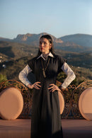 NOIR TUNNELED SIDE GATHERED JUMPER