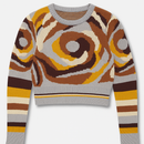 CARLUCCI KNIT BALLOON SLEEVE SWEATER