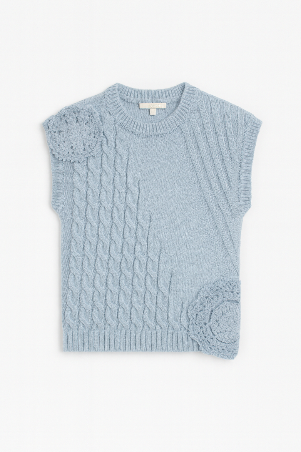 CARLUCCI MOHAIR CROCHET VEST