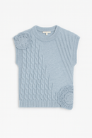 CARLUCCI MOHAIR CROCHET VEST