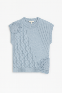 CARLUCCI MOHAIR CROCHET VEST