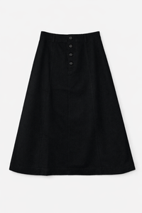 KUO BUTTON FRONT DENIM SKIRT
