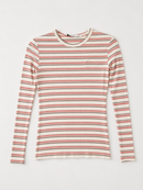 IN:05 STRIPED RIBBED TEE