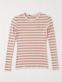 IN:05 STRIPED RIBBED TEE