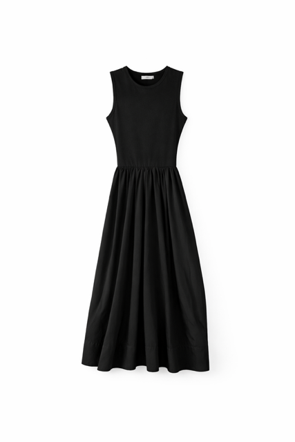 KUO COMBO SLEEVELESS DRESS