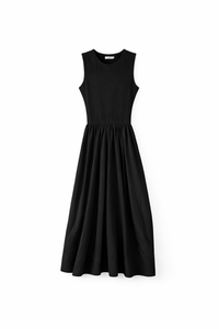 KUO COMBO SLEEVELESS DRESS