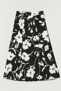 ALLISON NEW YORK SATIN FLORAL REESE SKIRT