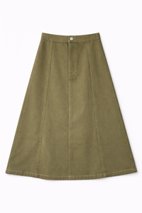 KUO PANEL DENIM SKIRT