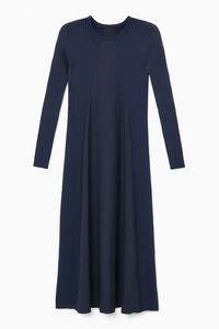 WRONG SIDE OF RIGHT OPEN CARDI ILLUSION DRESS