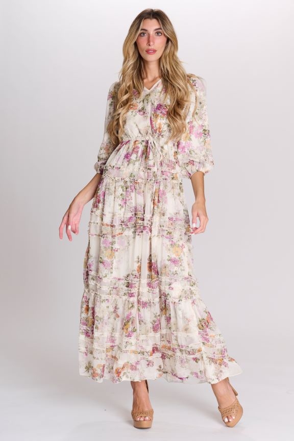 PAPER PARACHUTE DROP RUFFLE BUTTONDOWN DRESS