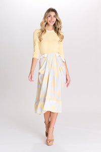 PAPER PARACHUTE KNIT WAVY RIBBED TOP