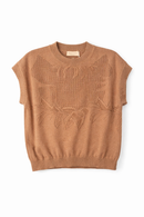 ERMANNA CROCHET KNIT VEST